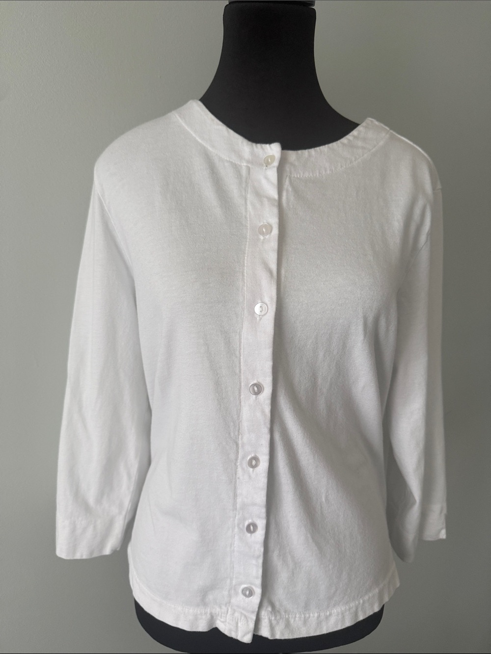 CanToo cropped cotton cardigan